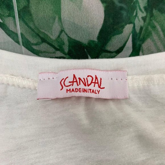 Scandal Italy Dress Flowy 3/4 Sleeve Roses Tunic - Picture 2 of 13